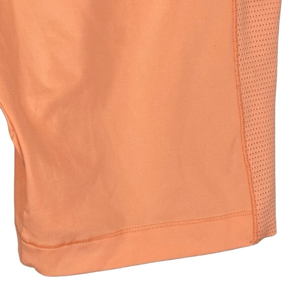 Adidas by Stella McCartney Running Short Small Elastic Waist Pull On Mesh Orange - Picture 5 of 7